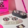 Double bol en acier inoxydable pour chien – vue 2