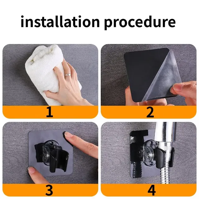 Support de pomme de douche mural réglable – vue 5