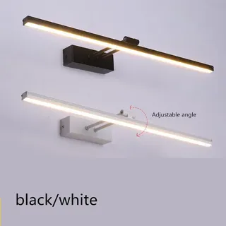 Miroir de salle de bain étanche avec lumière LED