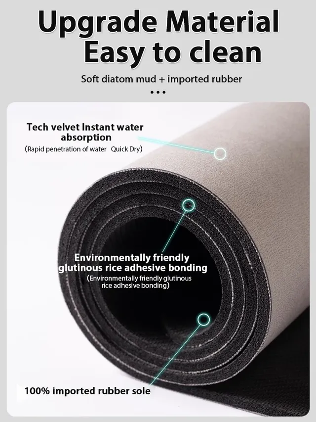 Tapis de salle de bain de luxe antidérapant – vue 5