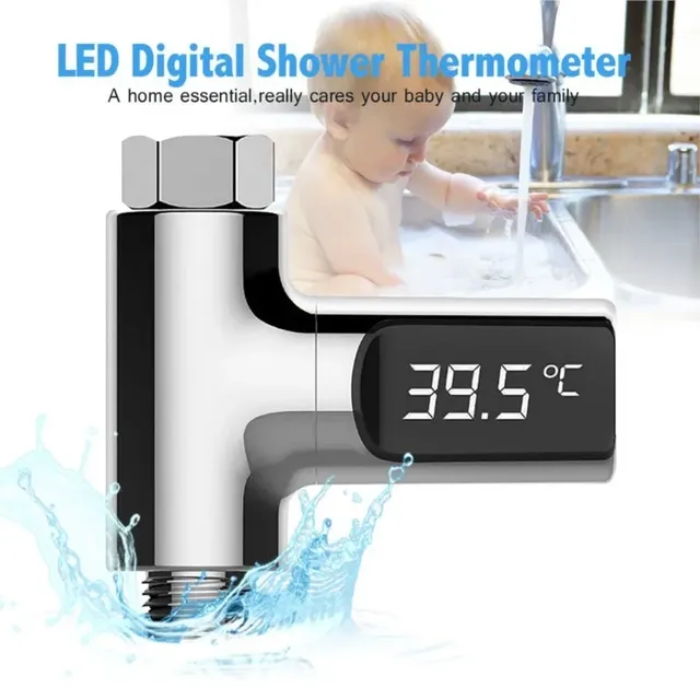 Thermomètre douche numérique LED étanche orientable… – vue 2