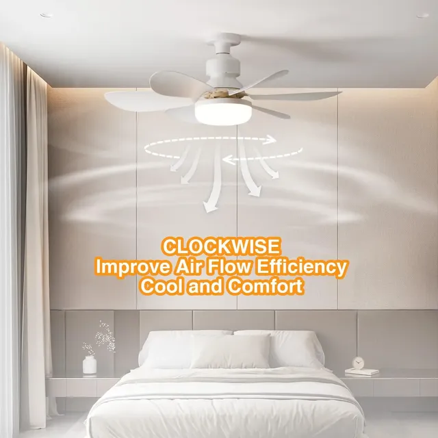 Ventilateur plafond LED télécommande gradable 40W E27… – vue 5