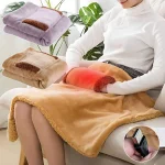 Chauffe-mains USB couverture chauffante d&rsquo;hiver USB chauffe-mains coussin chauffant avec chauffe-mains couverture chauffante en peluche douce pour la maison chambre