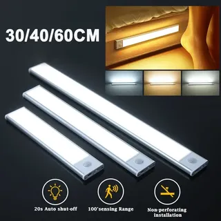 Capteur de mouvement LED armoire lampe sans fil Dimmable LED veilleuse…