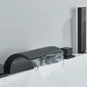 Robinet de baignoire cascade en laiton noir – vue 2