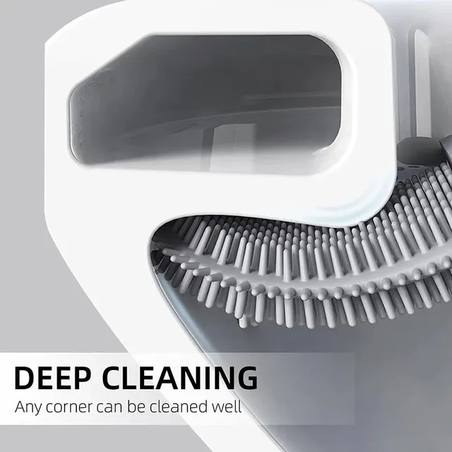 Brosse de toilette anti-fuite d'eau avec base en Silicone – vue 4