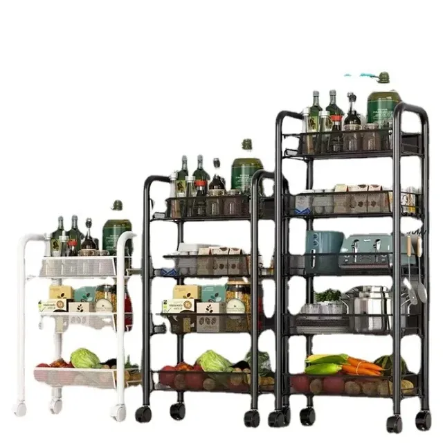 Étagère rangement multicouche cuisine chariot stockage… – vue 5