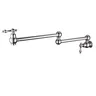 Robinet de cuisine simple eau froide pliant – vue 4
