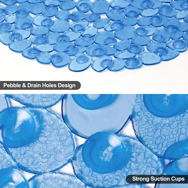 Tapis de baignoire avec ventouses et trous de vidange – vue 3