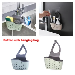 Organisateurs d&rsquo;étagères d&rsquo;évier de cuisine, support de rangement d&rsquo;éponge de savon suspendu à Double couche, accessoires de panier de vidange en Silicone, fournitures