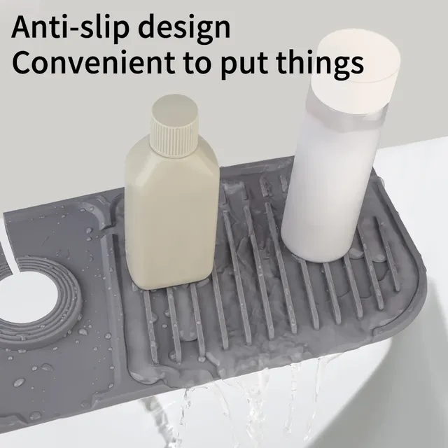 Tapis robinet évier silicone antidérapant égouttoir… – vue 5