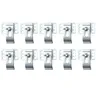 Kit clips évier acier inoxydable argent paquet dix sous… – vue 1