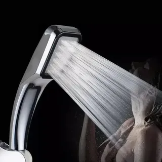 Pommeau douche main rectangulaire chrome ergonomique poignée plastique…