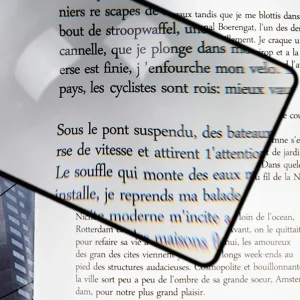 Loupe lumière A5 pleine Page grande feuille Loupe Loupe livre Page grossissement 3X Loupe Ultra-mince Loupe lumière A5 pleine Page grande feuille Loupe Loupe livre Page grossissement 3X Loupe Ultra-mince