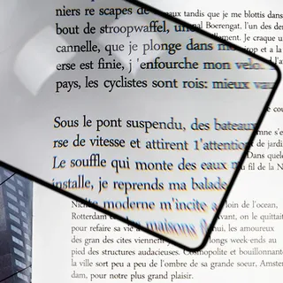 Loupe lumière A5 pleine Page grande feuille Loupe Loupe livre Page…