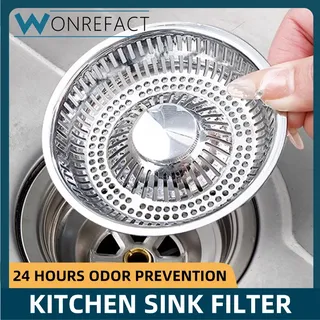 Filtre bonde évier cuisine amovible chromé ABS plastique perforé…