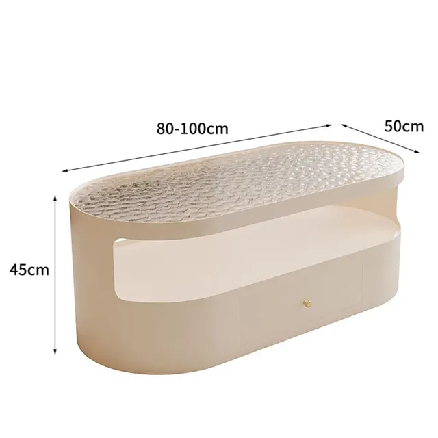 Table basse ovale au Design moderne – vue 2