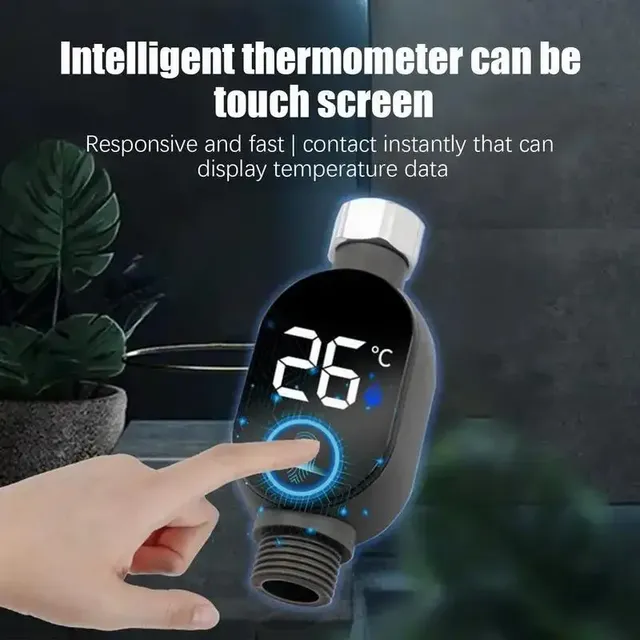 Thermomètre de douche d'eau avec affichage LED 0 ℃ ~99 ℃… – vue 5