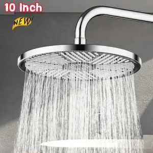 Pommeau de douche anti-retard à grand panneau haute pression, pommeau de douche à effet pluie, 3 modes d’économie d’eau, nouveau, 10 en effet Pommeau de douche anti-retard à grand panneau haute pression, pommeau de douche à effet pluie, 3 modes d’économie d’eau, nouveau, 10 en effet
