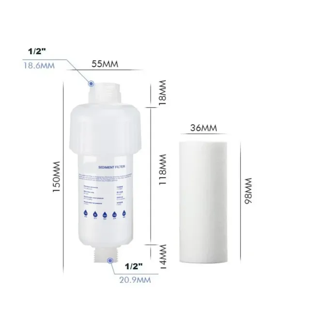 5 ''PRÉ-FILTRE Cartouche de filtre à eau Filtre de… – vue 2