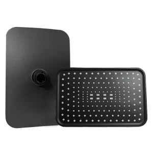 Pommeau de douche monté au plafond, pluie, grand panneau, grand débit, chargement souriant, rotation à 360 °, haute pression, ABS