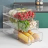Organisateur réfrigérateur empilable transparent tiroirs… – vue 2