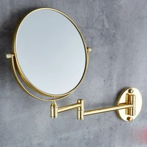 Miroir de maquillage mural grossissant de 8 pouces, miroir double face en aluminium noir, miroir cosmétique, cadeau pour dame Miroir de maquillage mural grossissant de 8 pouces, miroir double face en aluminium noir, miroir cosmétique, cadeau pour dame