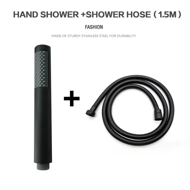 Pommeau de douche à main cylindrique en acier inoxydable… – vue 5