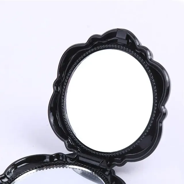Miroir de maquillage Double face en forme de Rose – vue 2