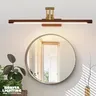 À la mode rétro salle de bain miroir phare commode… – vue 4
