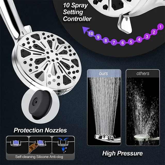 Pommeau de douche haute pression de haute qualité – vue 3