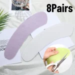 Coussin de siège de toilette adhésif coloré, 8 paires, facile à nettoyer, réutilisable, doux et confortable, indispensable pour salle de bain