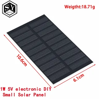 Mini panneau solaire photovoltaïque monocristallin haute efficacité 1W…