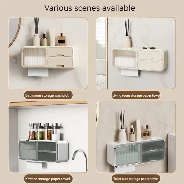 Distributeur papier toilette mural étanche anti… – vue 3