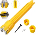 Clé d&rsquo;évier de salle de bains, outil d&rsquo;installation de plomberie, robinet de tuyau d&rsquo;eau domestique, Valve d&rsquo;angle de bassin de légumes, entretien et Dis d&rsquo;évier