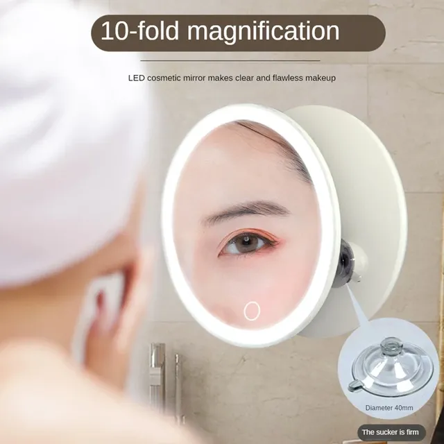 M08K Miroir grossissant 10X avec miroir de maquillage… – vue 2