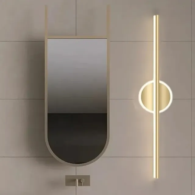 Lampe de miroir LED nordique Simple longue applique… – vue 4