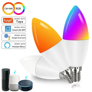 Tuya E14 WiFi ampoule intelligente 220V 5/7/9W réglage de la…