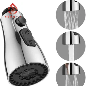 Buse de pulvérisation de robinet de cuisine extractible, économie d&rsquo;eau, lavabo de salle de bains, évier de remplacement, pomme de pulvérisation de douche pour connexion 1/2&Prime;