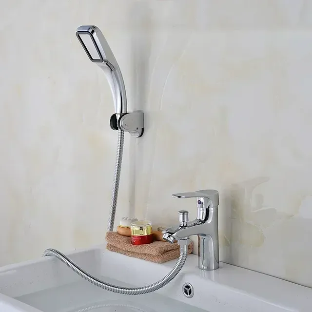 Robinet de lavabo monotrou avec pomme de douche – vue 6