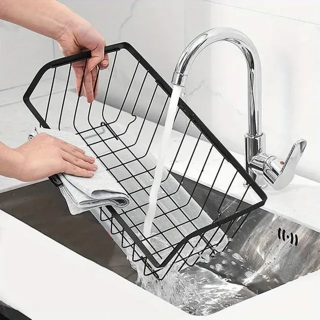 Panier de rangement de cuisine en acier inoxydable – vue 6