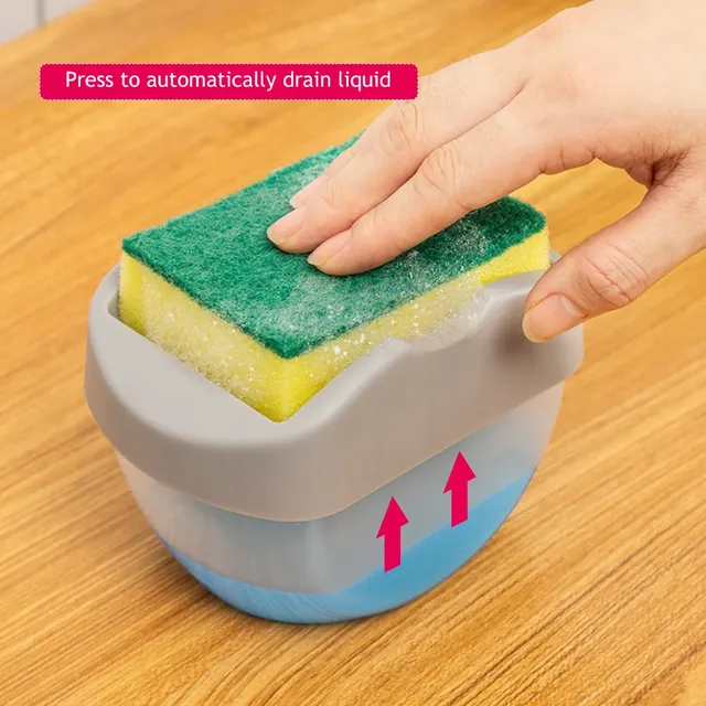 Distributeur savon liquide évier porte éponge caddie… – vue 3
