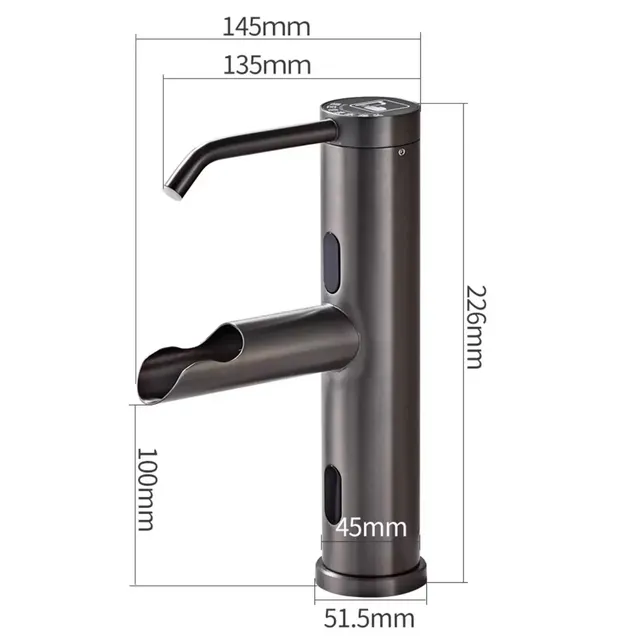Robinets de lavabo à capteur automatique 2 en 1 – vue 6