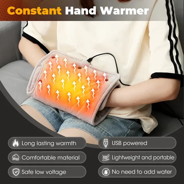Coussin chauffant électrique portable super doux – vue 4