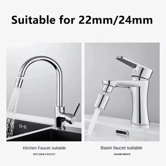 Adaptateur d'extension de robinet de lavabo universel à… – vue 3