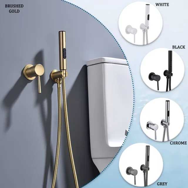 Robinets de douche de Bidet en Nickel brossé – vue 2