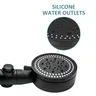 Pommeau de douche économie d'eau noir 5 modes douche… – vue 5