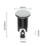 Bouchon vidange lavabo universel cuivre chromé plat… – vue 6