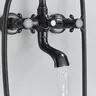 Robinet de baignoire à double poignées pour salle de bains – vue 4