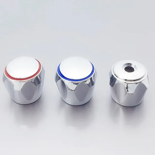 Poignées robinet chromées plastique métal durables… – vue 5